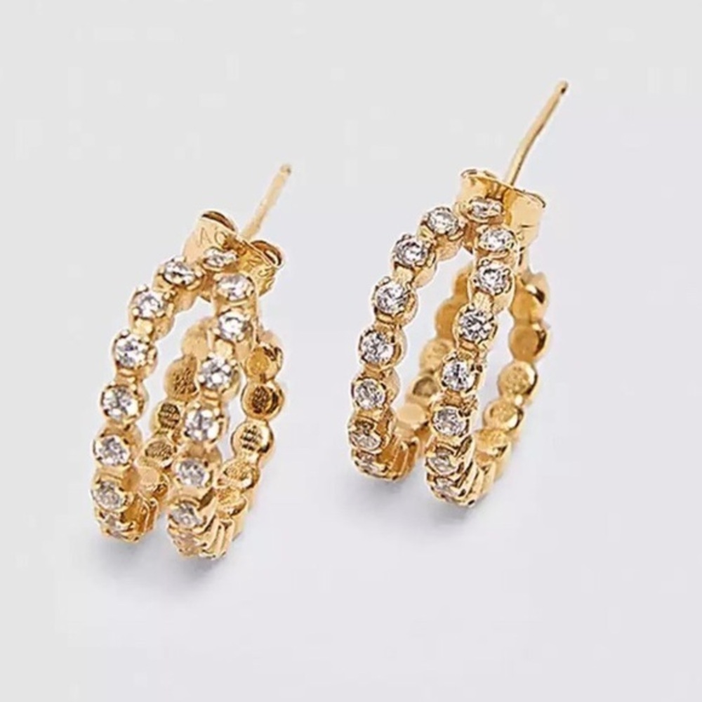 DOUBLE HOOP EARRINGS